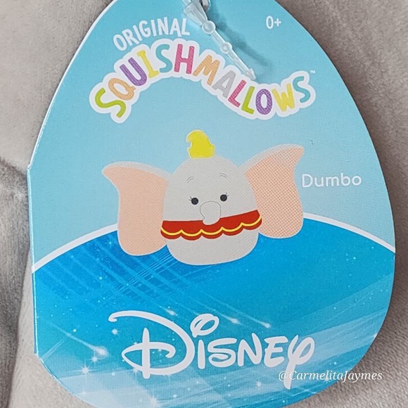 DUMBO 🐘 Disney 14 in Flying Elephant Original Squishmallow By Kellytoy NWT - Picture 10 of 10